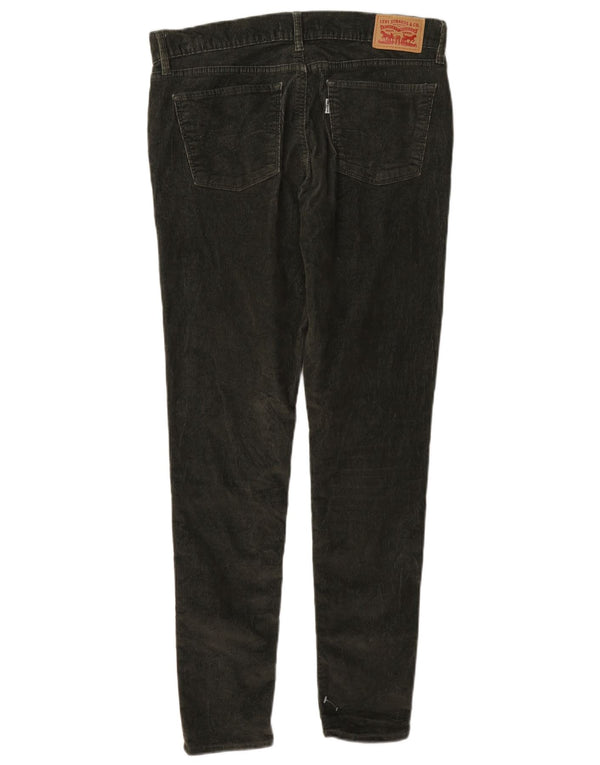 Levi's Womens 710 Super Skinny Corduroy Trousers W30 L30 Khaki Cotton