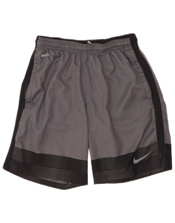 Nike Mens Dri Fit Sport Shorts Medium  Grey Colourblock Polyester