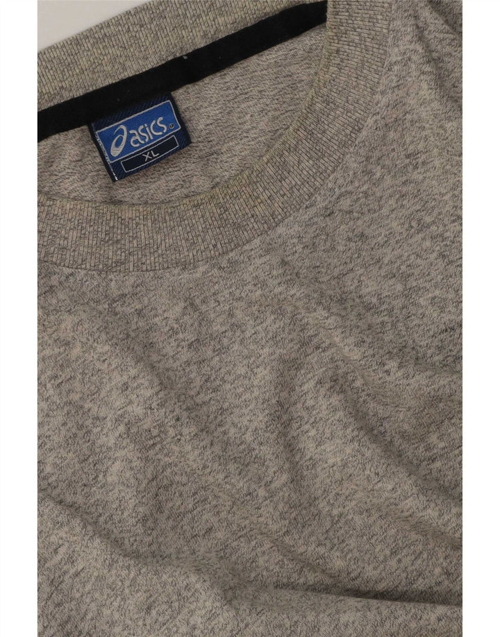 Asics Mens T-Shirt Top XL Grey Flecked