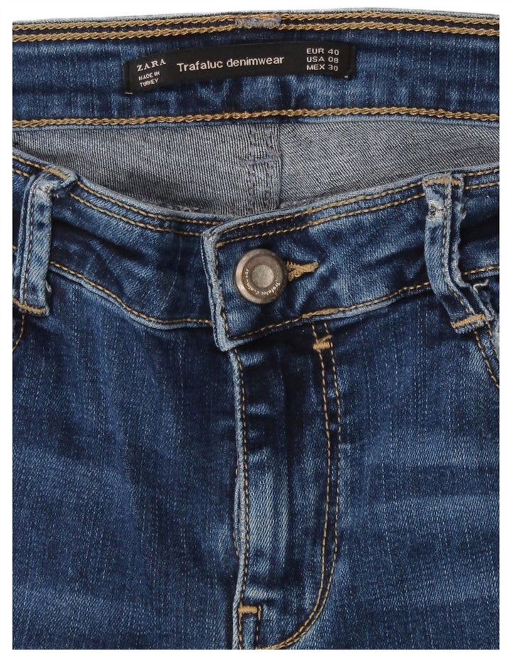 Zara Womens Distressed Skinny Jeans EU 40 Medium W30 L28 Blue