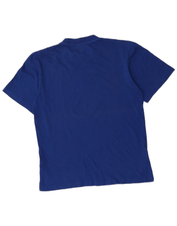 Adidas Mens Graphic T-Shirt Top Small Blue Cotton