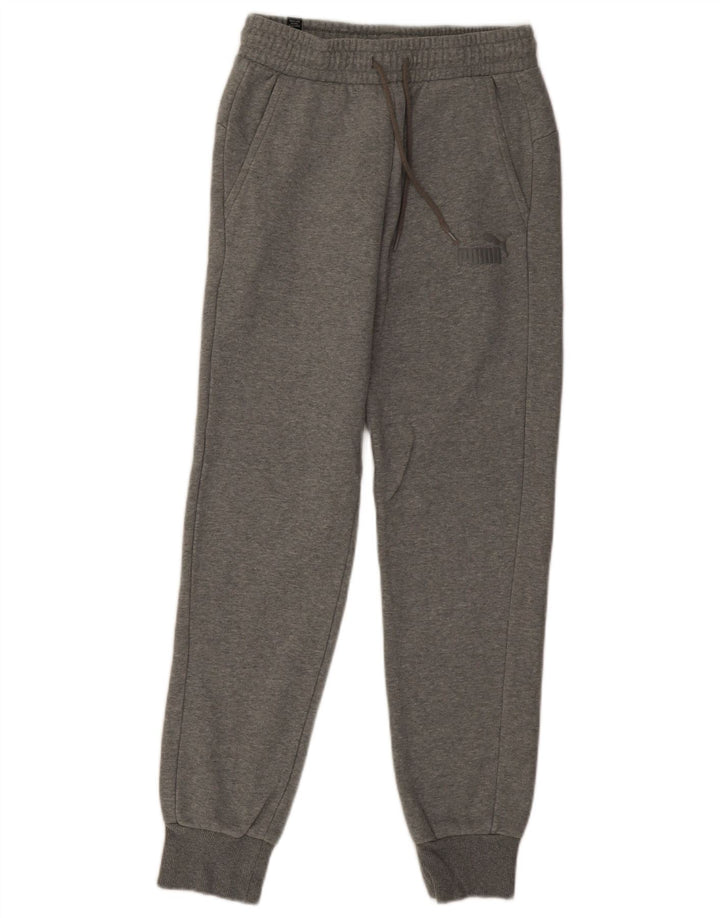 Puma Mens Tracksuit Trousers Joggers Small Grey Flecked