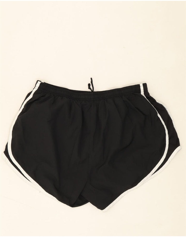 NIKE Womens Sport Shorts US 12/14 Large  Black Polyester Vintage Nike and Second-Hand Nike from Messina Hembry 