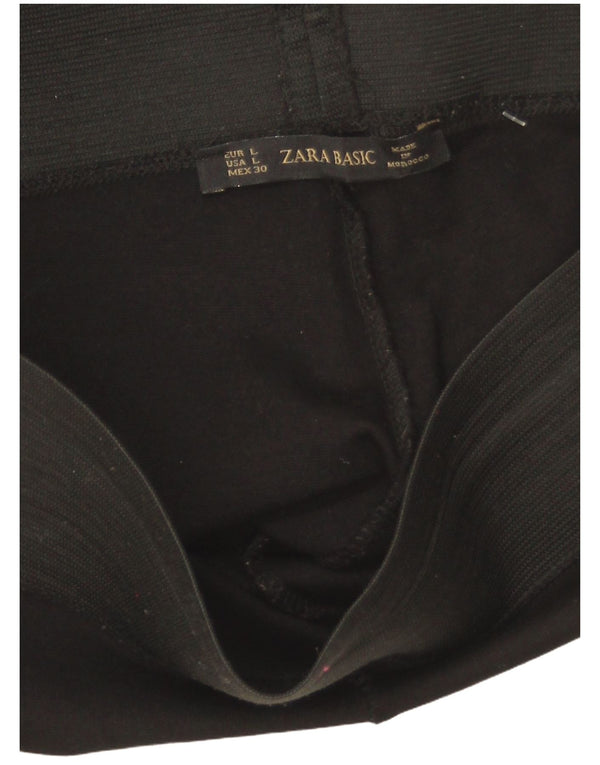 Zara Womens Leggings UK 16 Large  Black