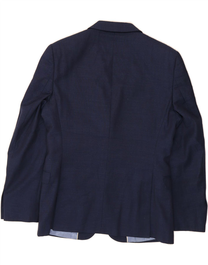 FRENCH CONNECTION Mens Short Slim Fit Blazer Jacket UK 38 Medium Navy Blue Vintage French Connection and Second-Hand French Connection from Messina Hembry 