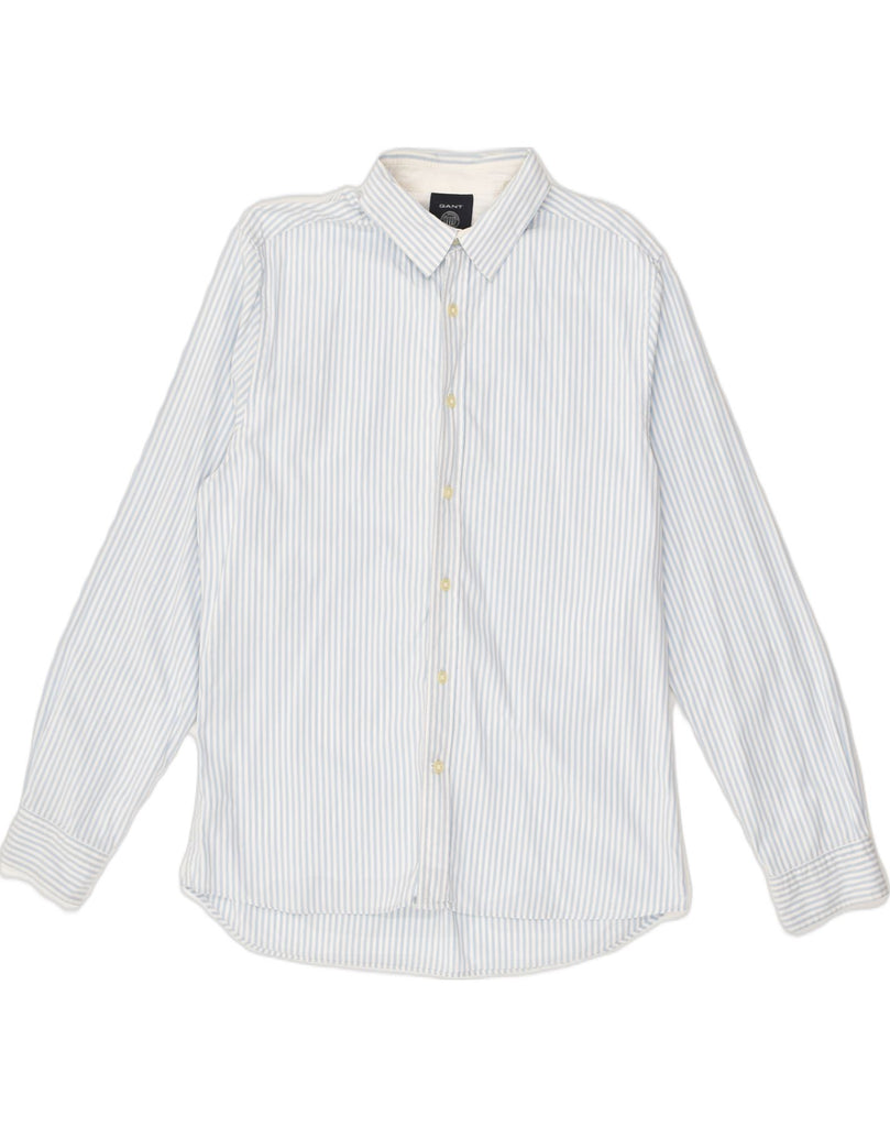 GANT Mens Shirt Large Grey Pinstripe Cotton | Vintage Gant | Thrift | Second-Hand Gant | Used Clothing | Messina Hembry 