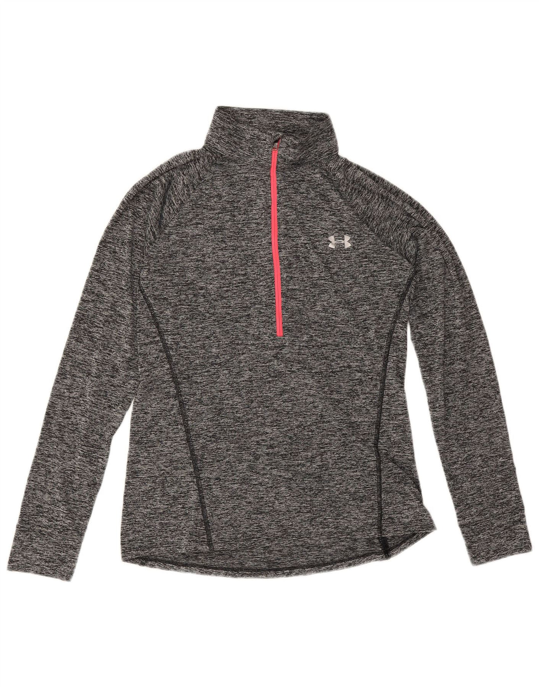Under Armour Womens Heat Gear Pullover Tracksuit Top UK 12 Medium Grey