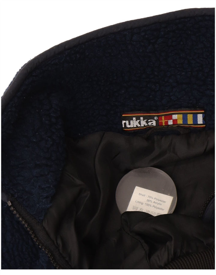 Rukka Mens Fleece Jacket UK 42 XL Navy Blue Polyester