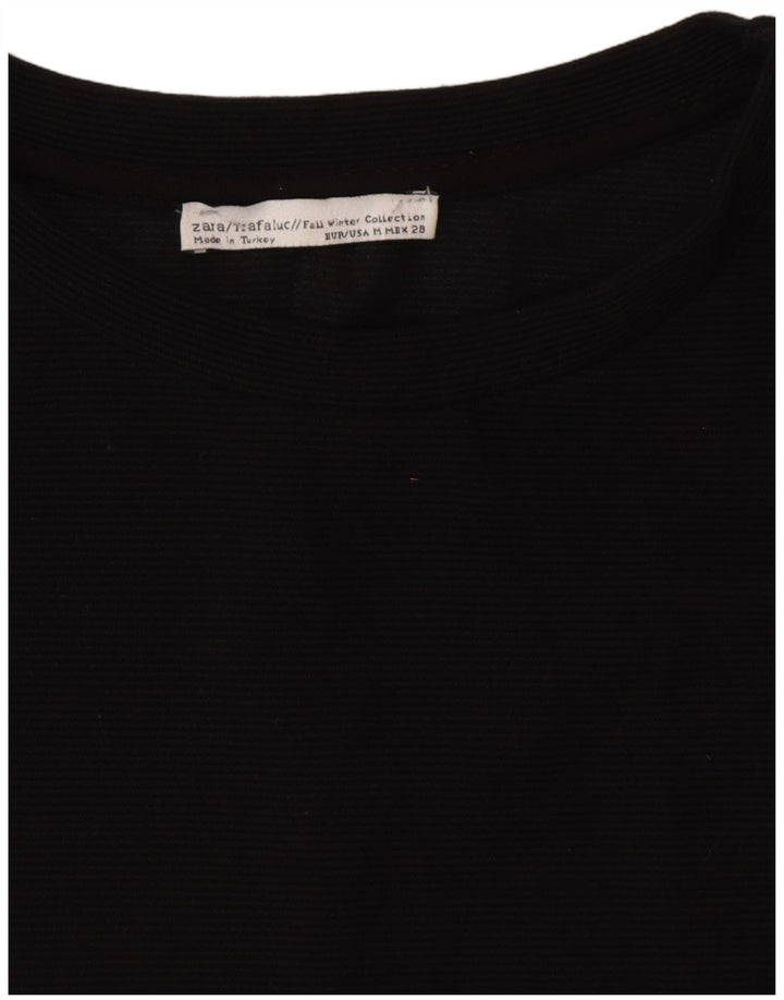 Zara Womens A-Line Dress UK 14 Medium Black