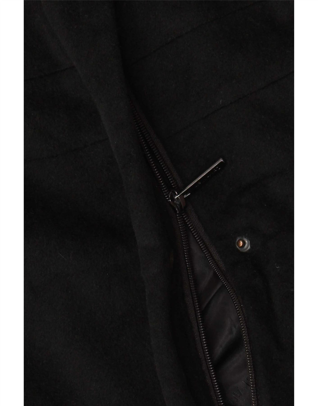 Calvin Klein Womens Overcoat US 6 Medium Black Angora