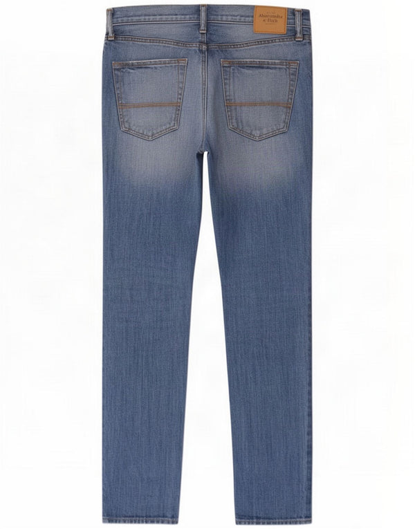 Abercrombie & Fitch Mens Slim Jeans W34 L32 Blue Cotton