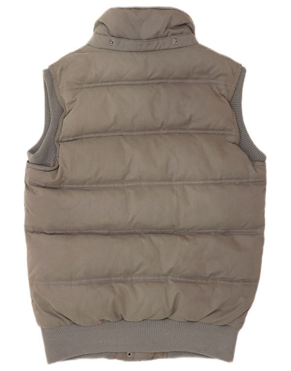 Fat Face Womens Padded Gilet UK 8 Small Grey Polyester