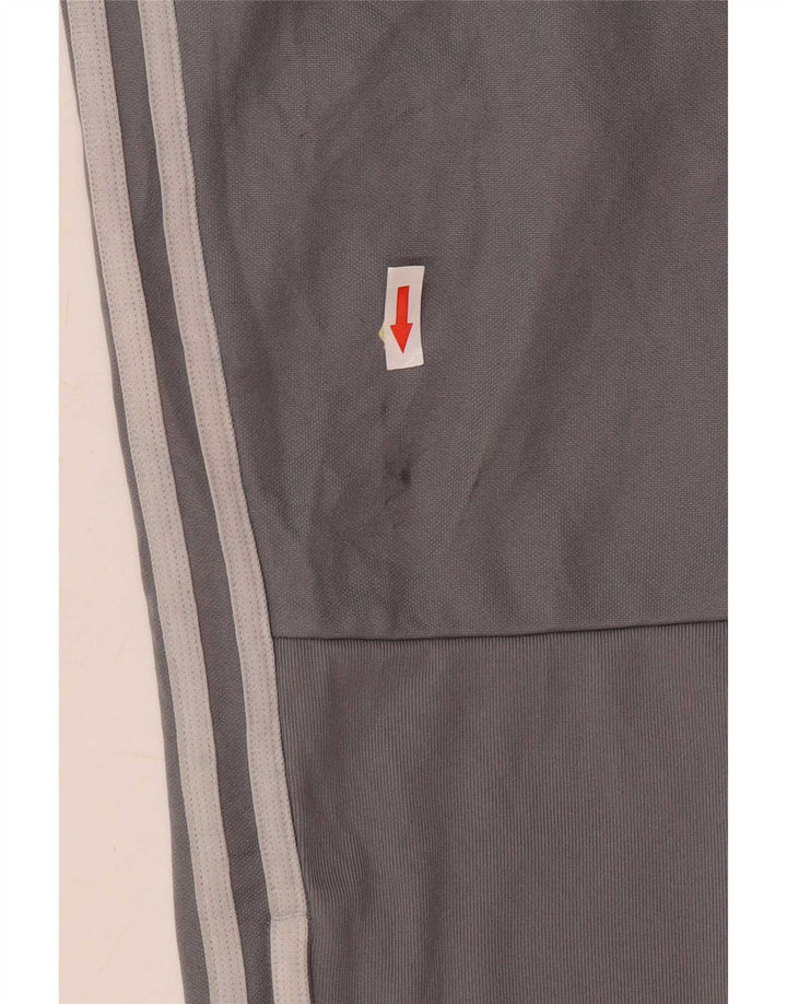 Adidas Womens Tracksuit Trousers UK 12/14 Medium Grey Polyester