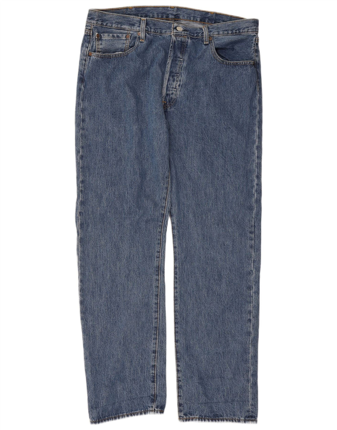 Levi's Mens 501 Straight Jeans W38 L32 Blue Cotton