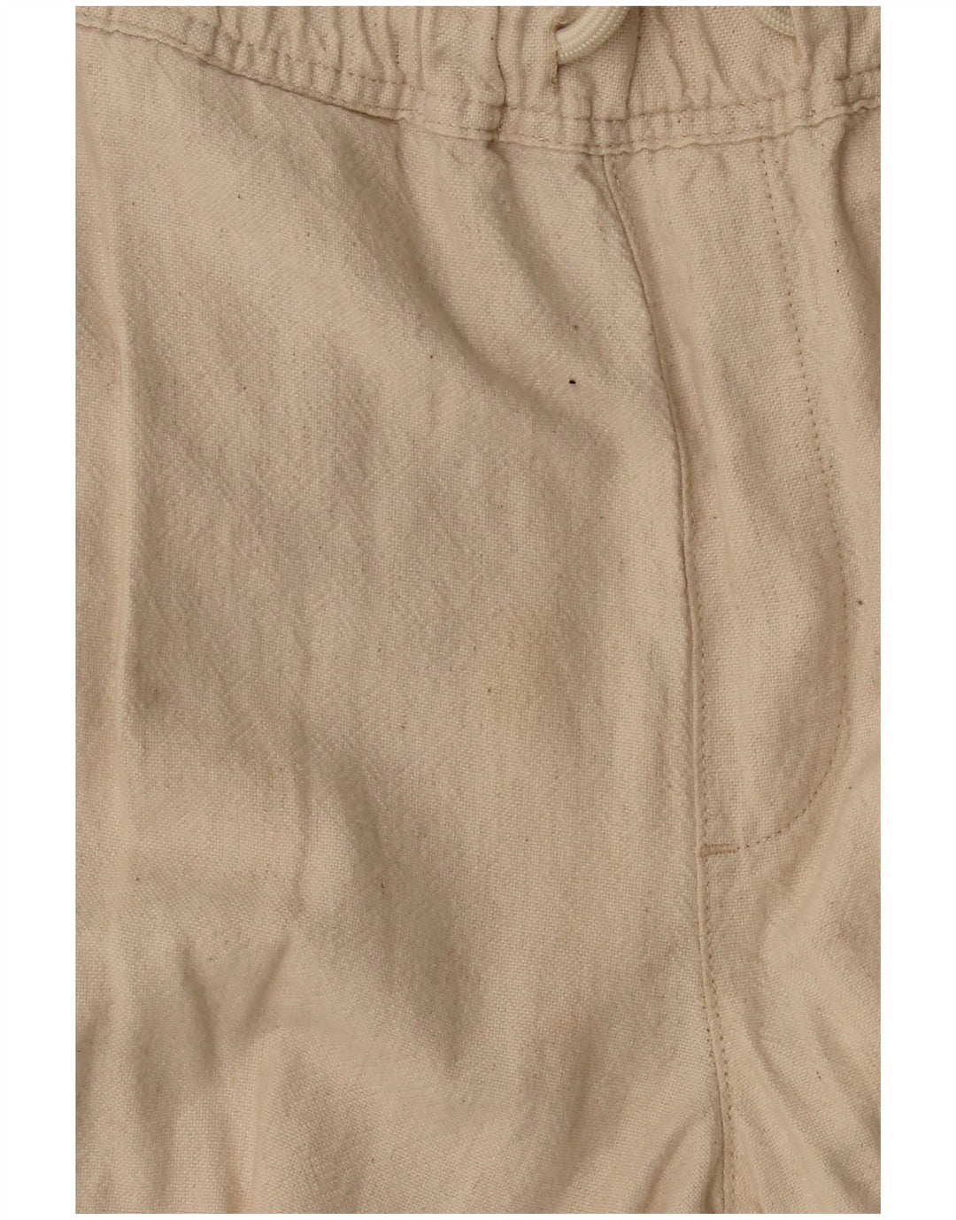 Zara Womens Crop Joggers Cargo Trousers Small W30 L25 Off White