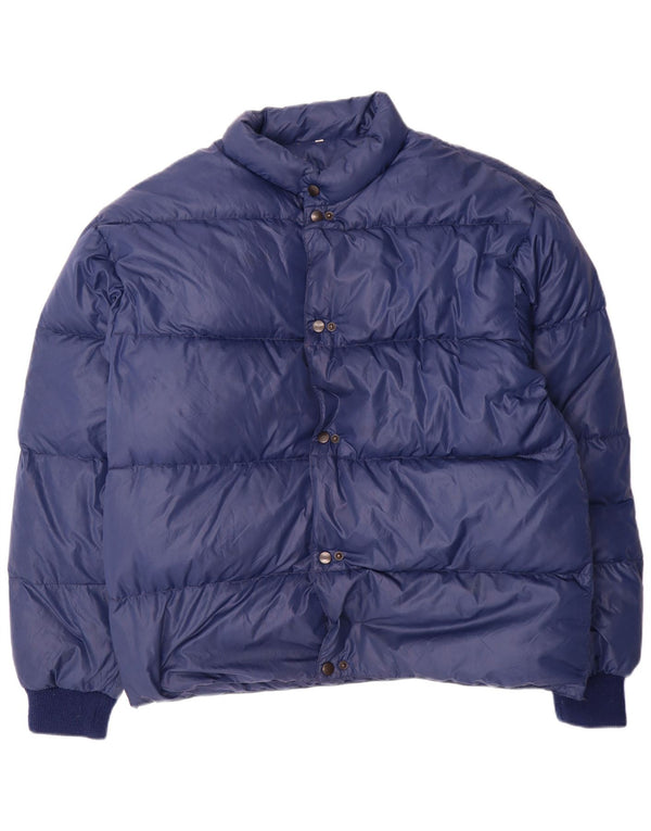 Ball On Mens Padded Jacket UK 40 Large Navy Blue Polyamide