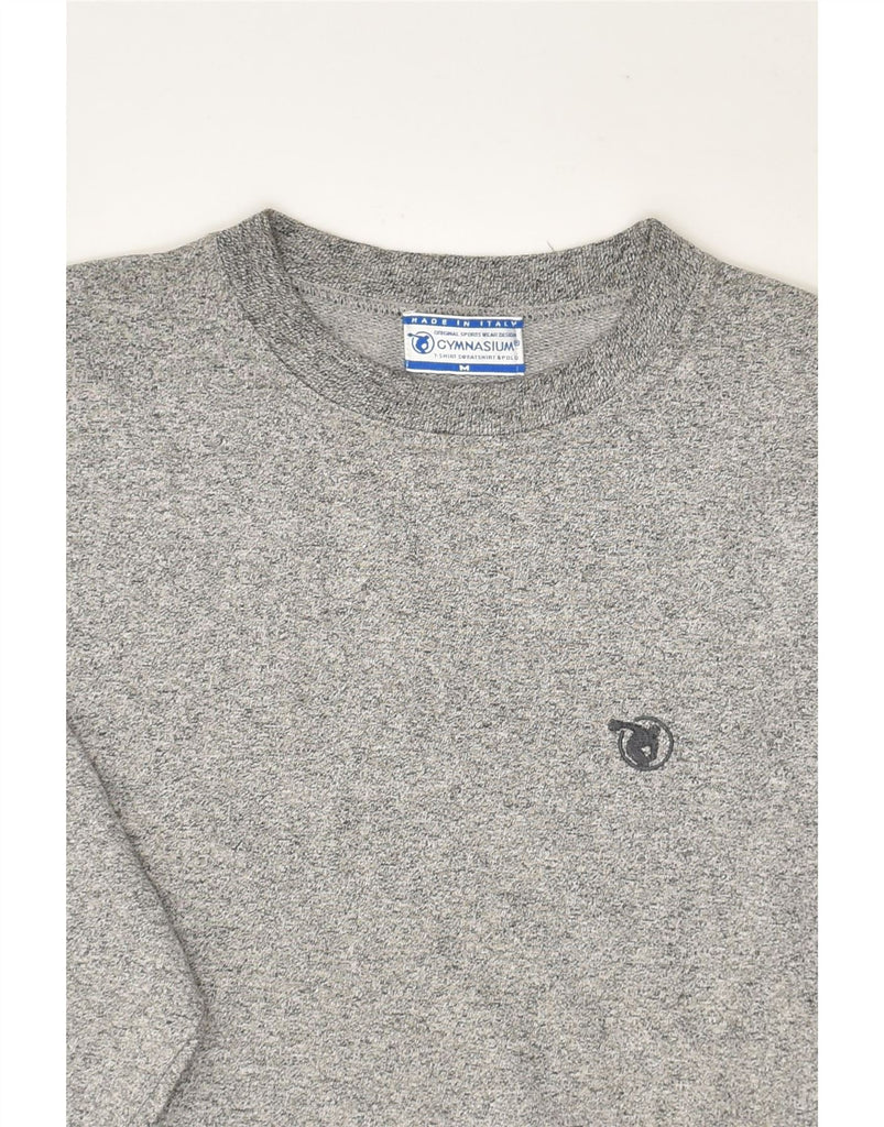 GYMNASIUM Mens Sweatshirt Jumper Medium Grey Cotton | Vintage Gymnasium | Thrift | Second-Hand Gymnasium | Used Clothing | Messina Hembry 