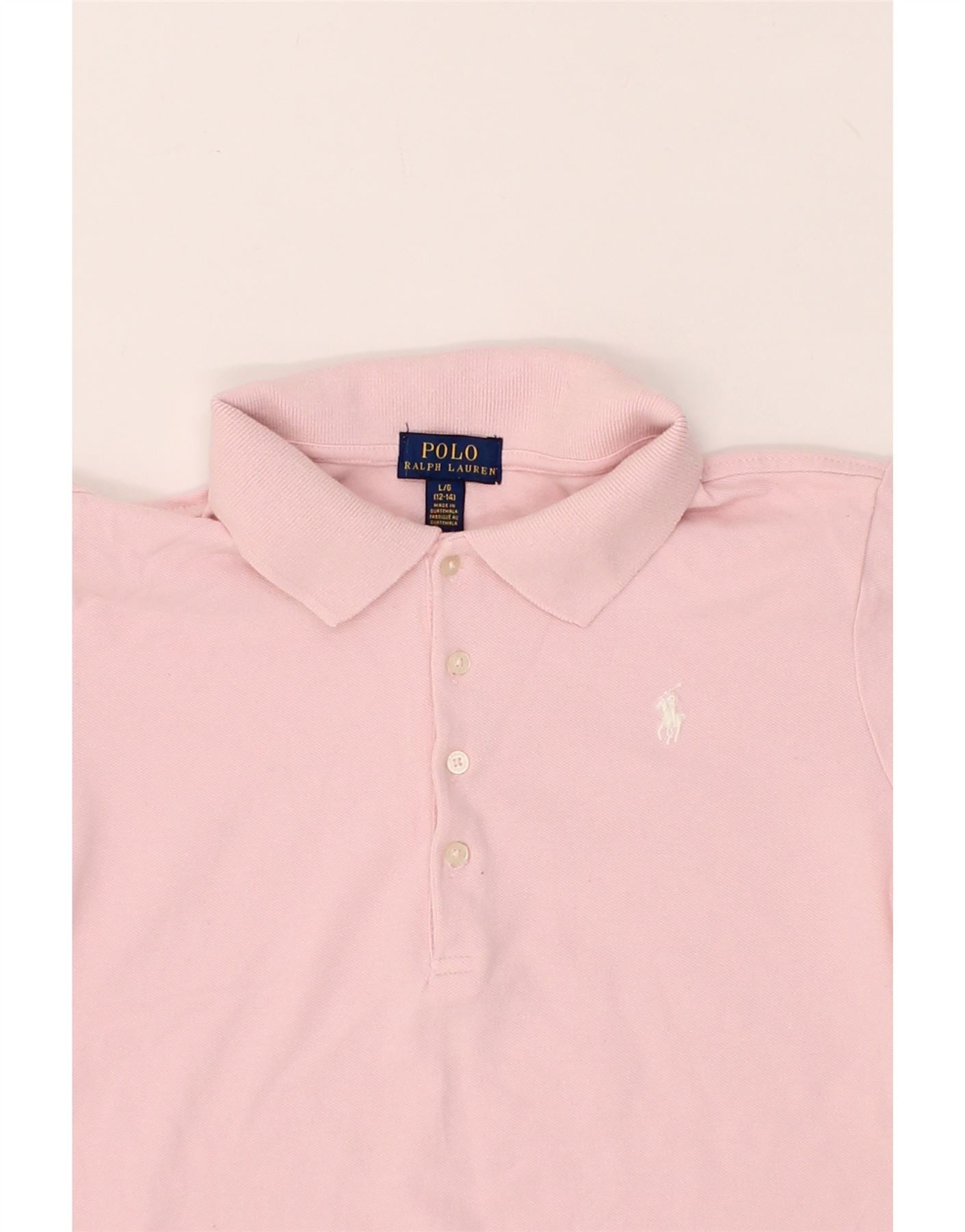 Ralph Lauren Girls top polo shirt L 12/14