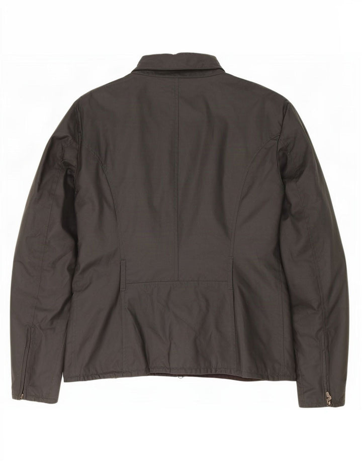 Belstaff Womens Utility Jacket IT 46 Large Navy Blue Cotton