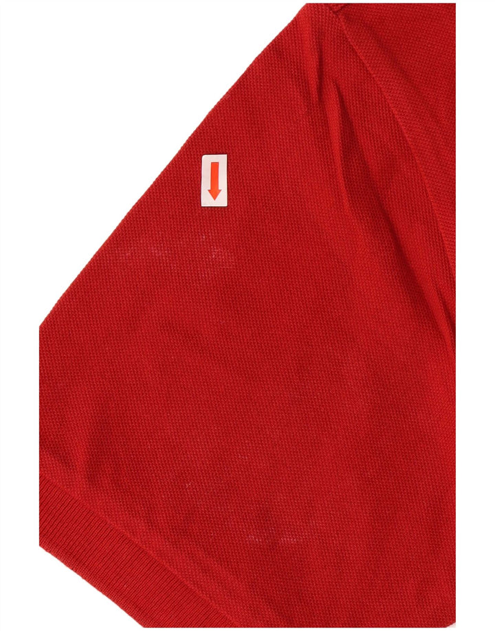 Kappa Mens Polo Shirt Small Red Cotton