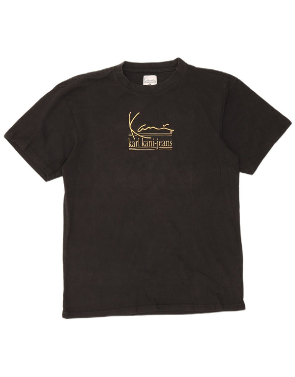 Karl Kani Mens Graphic T-Shirt Top Small Black Cotton