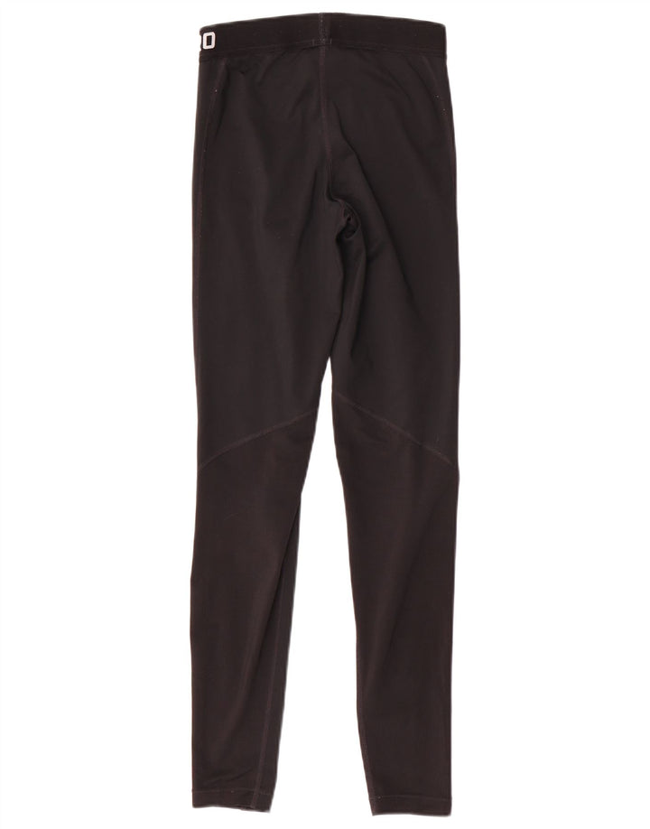 Nike Womens Dri Fit Graphic Leggings UK 6 XS  Black Polyester