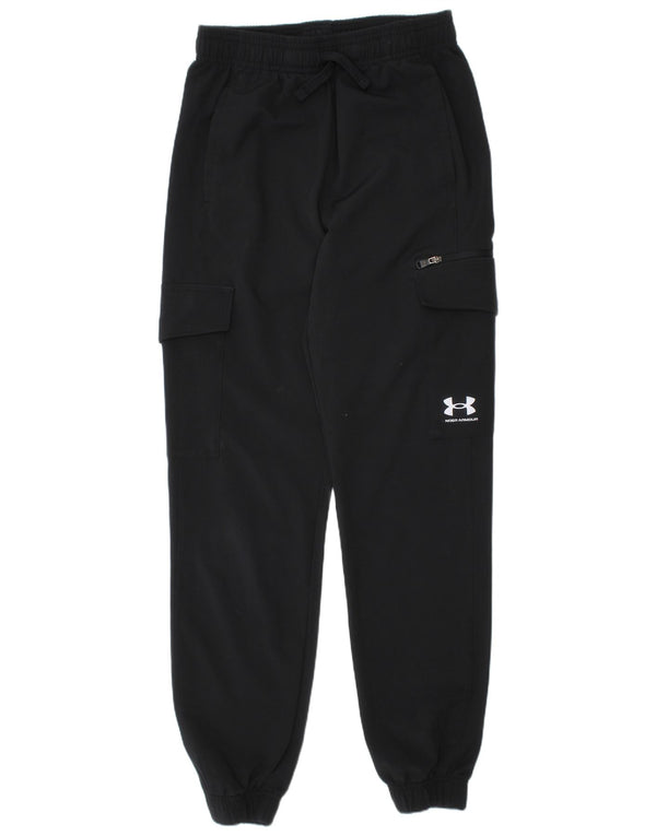 Under Armour Boys Tracksuit Trousers Joggers 9-10 Years Medium Black