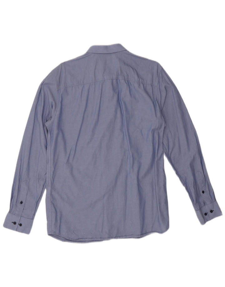 Jack & Jones Mens Shirt Size 42 Large Blue Cotton