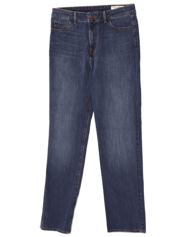 Marks & Spencer Womens The Magic Slim Jeans UK 12 Medium W30 L30 Blue