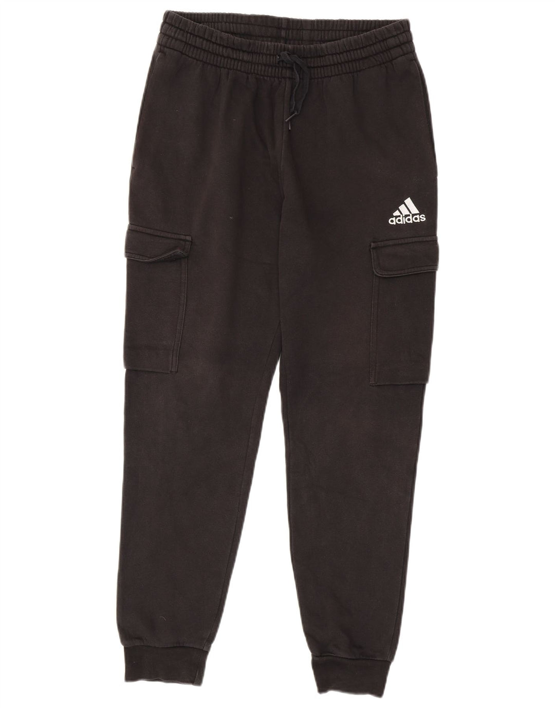 Adidas Mens Cargo Tracksuit Trousers Joggers Medium  Black Cotton