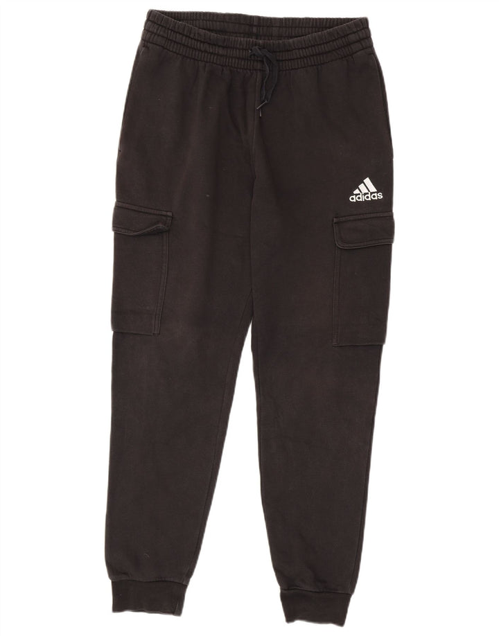 Adidas Mens Cargo Tracksuit Trousers Joggers Medium  Black Cotton