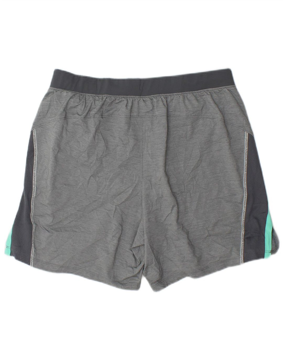 Under Armour Womens Sport Shorts UK 16 Large Grey Colourblock