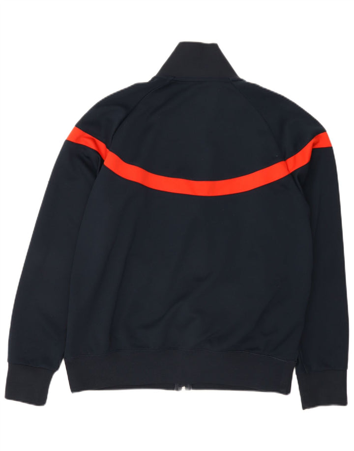 Nike Mens Tracksuit Top Jacket UK 42/44 Large Navy Blue Colourblock