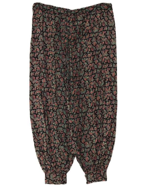 Vintage Womens Harem Trousers One Size W36 L28 Multicoloured Paisley