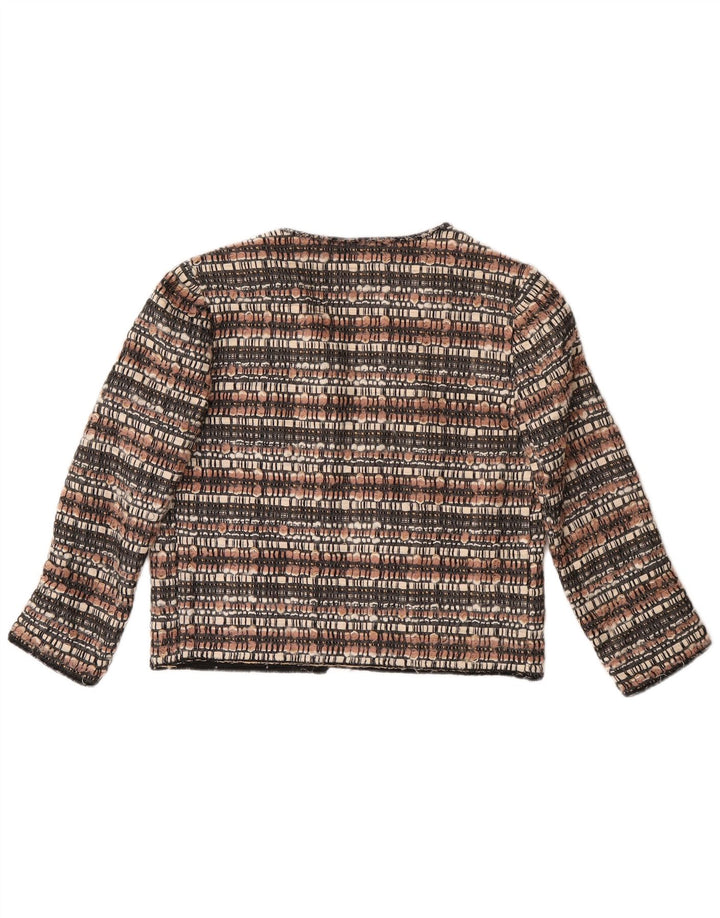 Pinko Womens 3/4 Sleeve Bolero Jacket UK 10 Small  Multicoloured Cotton