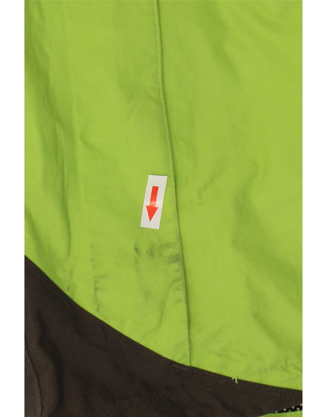 Jack Wolfskin Womens Hooded Rain Jacket UK 12/14 Medium Green Colourblock