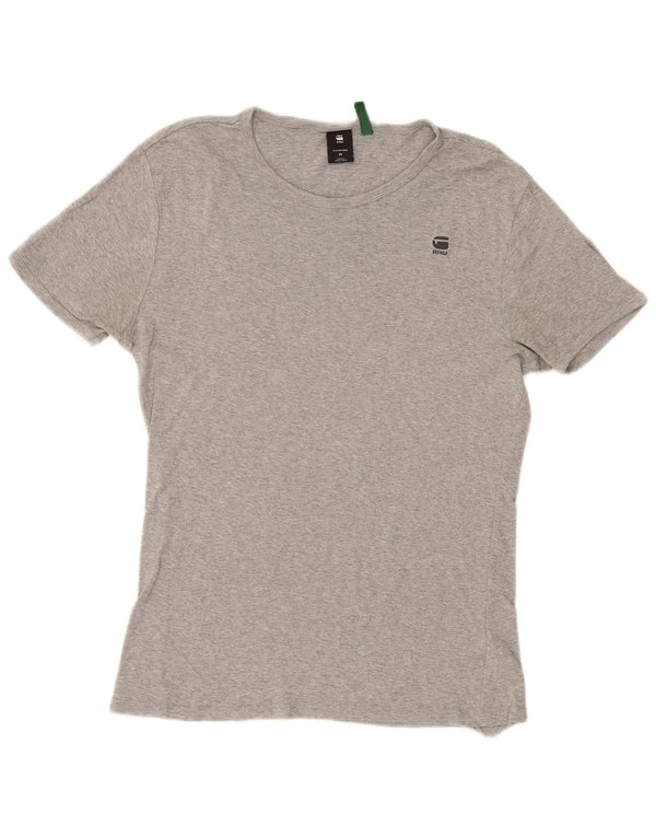 G-Star Mens T-Shirt Top Medium Grey Flecked Cotton
