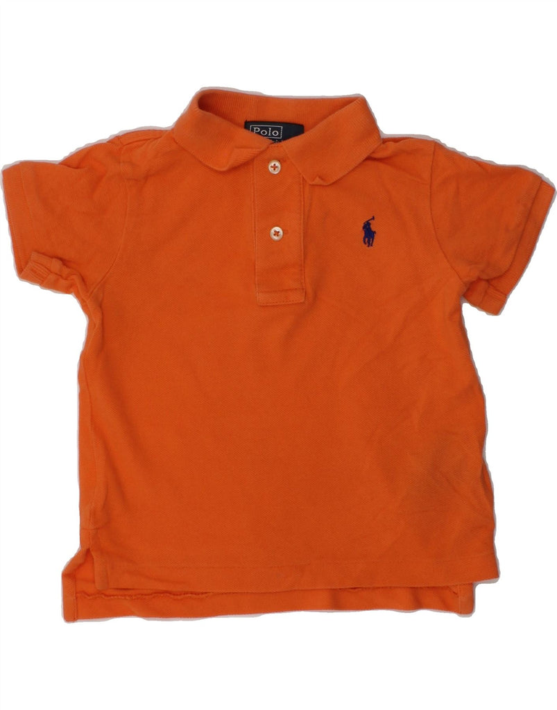 POLO RALPH LAUREN Baby Boys Polo Shirt 9-12 Months Orange Cotton | Vintage Polo Ralph Lauren | Thrift | Second-Hand Polo Ralph Lauren | Used Clothing | Messina Hembry 