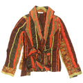 Naracamicie Womens Wrap Shirt Blouse UK 10 Small Multicoloured Striped