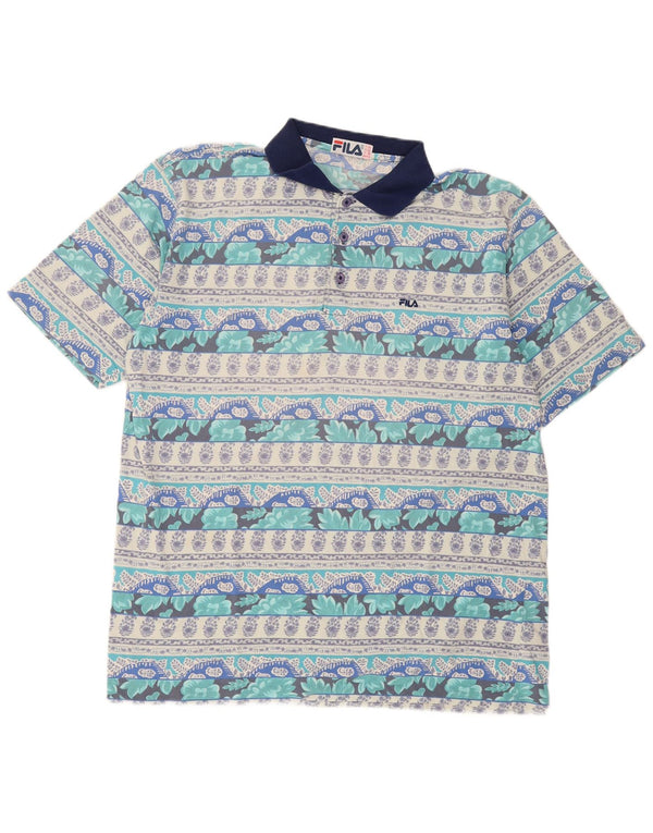 Fila Mens Polo Shirt IT 56 XL Multicoloured Floral