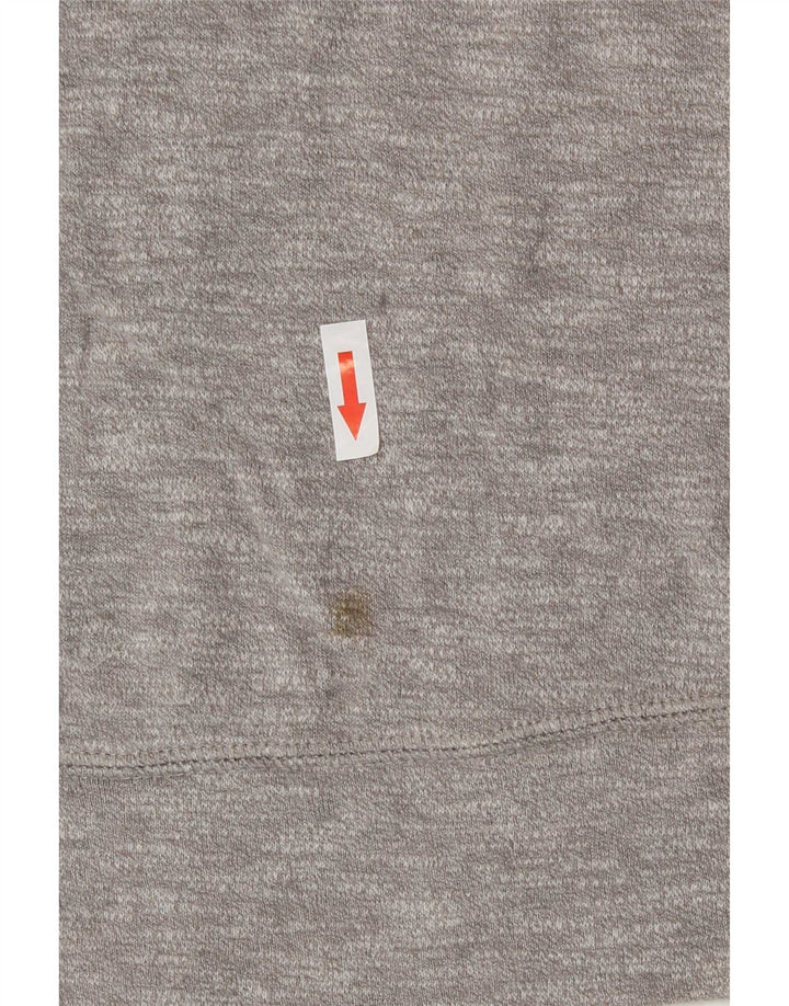 The North Face Womens Sweatshirt Jumper UK 14 Medium Grey Flecked Cotton