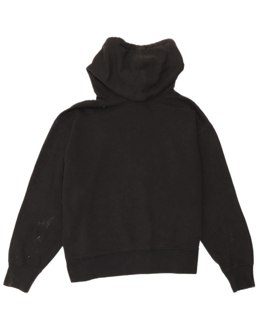 Zara Womens Oversized Hoodie Jumper UK 14 Medium Black Cotton
