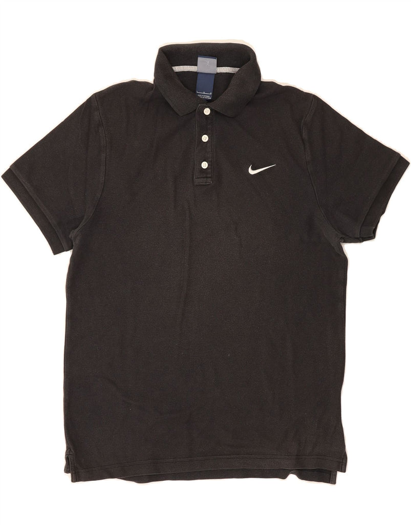 NIKE Mens Polo Shirt Large Black Cotton Vintage Nike and Second-Hand Nike from Messina Hembry 