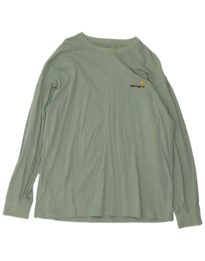 Carhartt Mens Top Long Sleeve XL Green Cotton