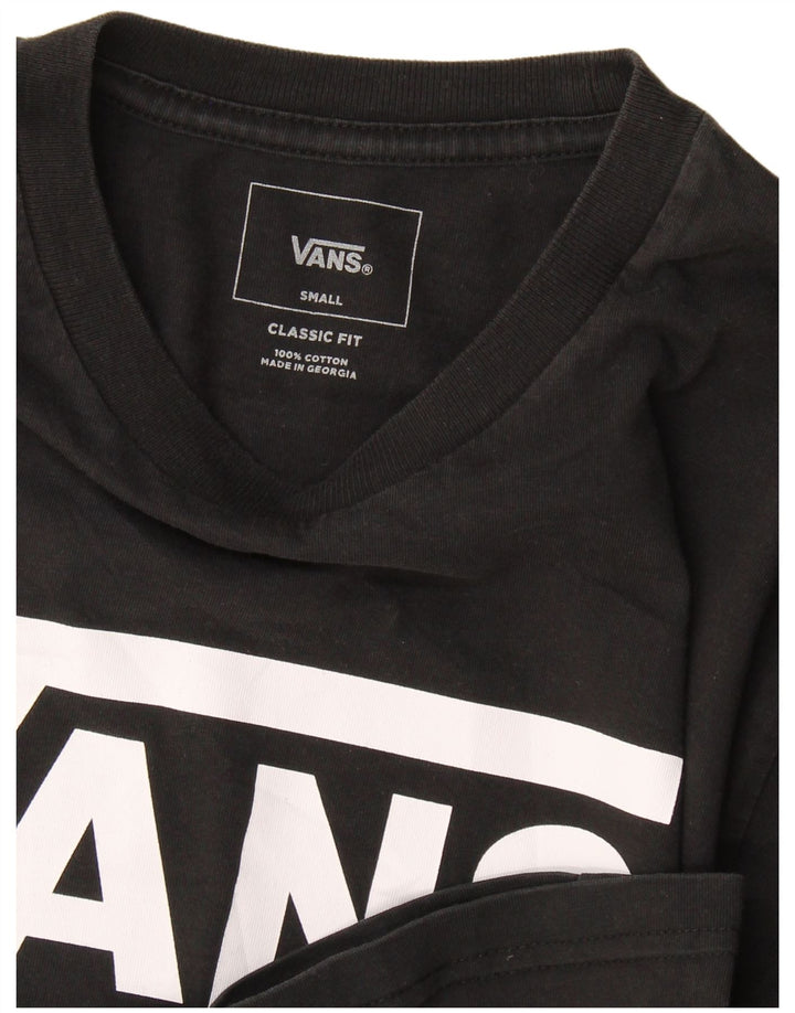 Vans Mens Classic Fit Graphic T-Shirt Top Small Black