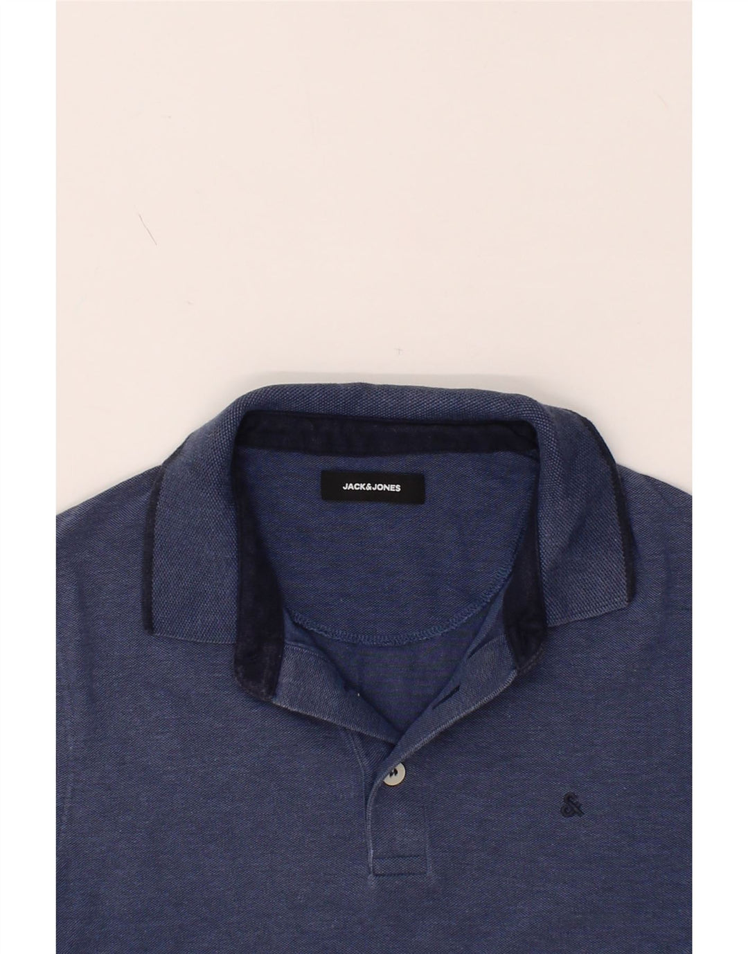 JACK & JONES Mens Polo Shirt Small Blue Cotton Vintage Jack & Jones and Second-Hand Jack & Jones from Messina Hembry 