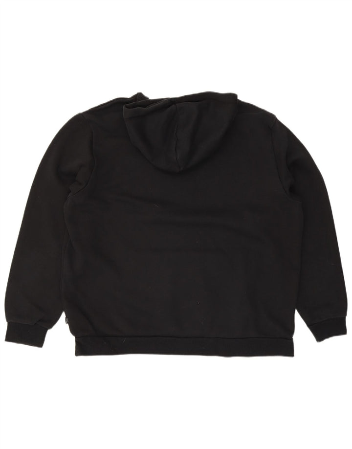 PUMA Mens Graphic Hoodie Jumper 2XL Black Cotton