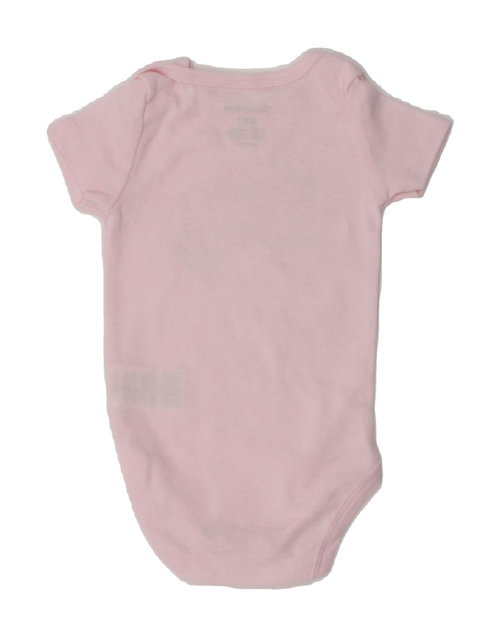 CALVIN KLEIN Baby Boys Bodysuit 0-3 Months Pink Cotton | Vintage Calvin Klein | Thrift | Second-Hand Calvin Klein | Used Clothing | Messina Hembry 