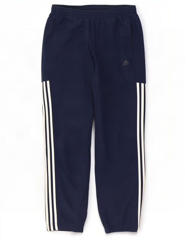 Adidas Mens Tracksuit Trousers Joggers Medium Navy Blue Polyester