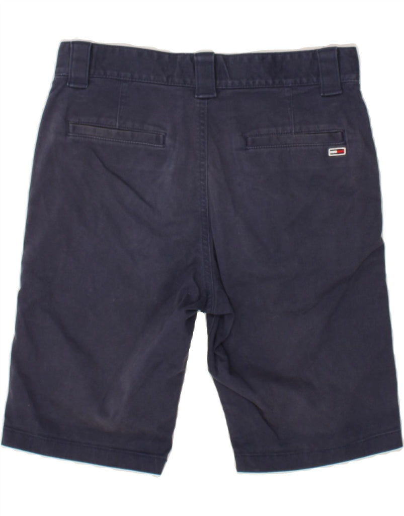 TOMMY HILFIGER Mens Chino Shorts W28 Small Navy Blue Cotton | Vintage Tommy Hilfiger | Thrift | Second-Hand Tommy Hilfiger | Used Clothing | Messina Hembry 